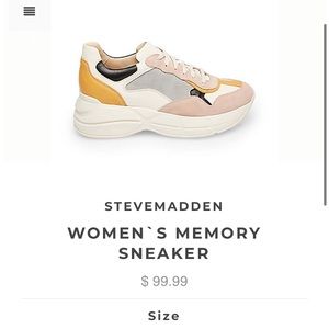 Steve Madden Women’s Memory Sneakers